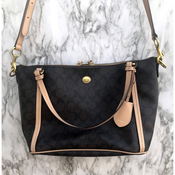 Coach Handbags - Coach NWOT signature print Satchel